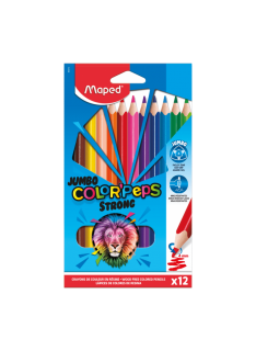 CRAYON COULEUR 12/18  JUMBO STRONG MAPED - 1