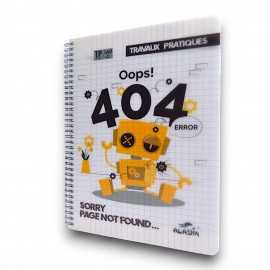 CAHIER TP INTEGRAL 160PAGES GRAND MODELE 60G FANTAISIE ALADIN - 1