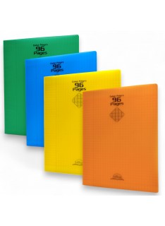 CAHIER POLYPROPYLENE 96PAGES 24*32CM UNI LA REUSSITE - 1