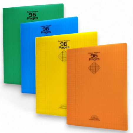 CAHIER POLYPROPYLENE 96PAGES 24*32CM UNI LA REUSSITE - 1