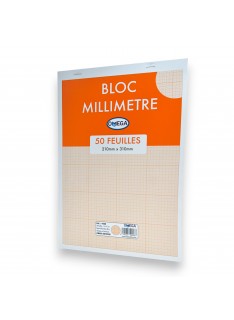 BLOC MILLIMETRE 50 FEUILLES OMEGA - 1