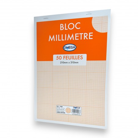 BLOC MILLIMETRE 50 FEUILLES OMEGA - 1