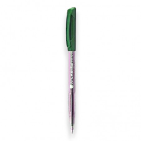 STYLO A BILLE 1.0MM ATLAS VERT PAQUET DE 10 - 1