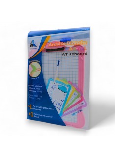 ARDOISE BLANCHE PASTEL AVEC STYLO ET CHIFFON OFFICE PLAST - 4