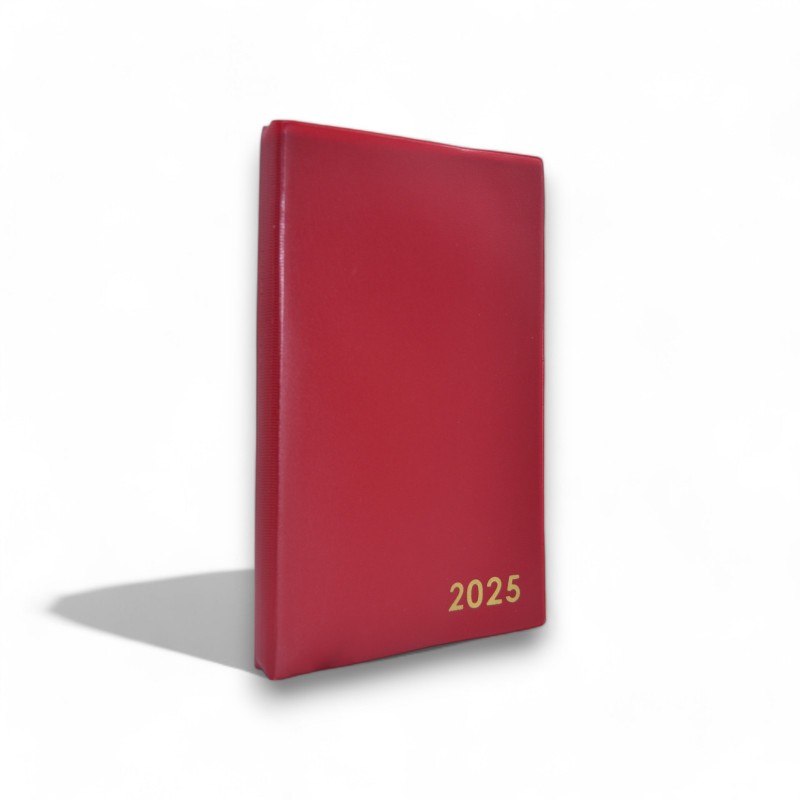 AGENDA CLASSIQUE 2025 - COUVERTURE PLASTIQUE -ROUGE - 1