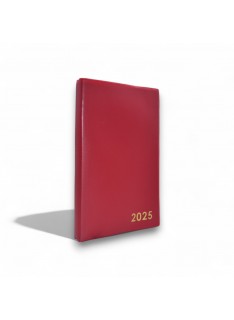 AGENDA CLASSIQUE 2025 - COUVERTURE PLASTIQUE -ROUGE - 1