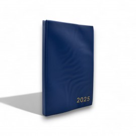 AGENDA CLASSIQUE 2025 -COUVERTURE PLASTIQUE -BLEU - 1