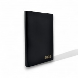 AGENDA CLASSIQUE 2025 -COUVERTURE PLASTIQUE -NOIR - 1