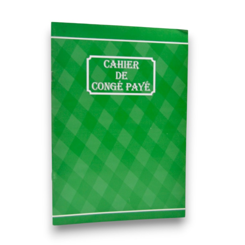 CAHIER DE CONGE PAYE RIBAT - 1