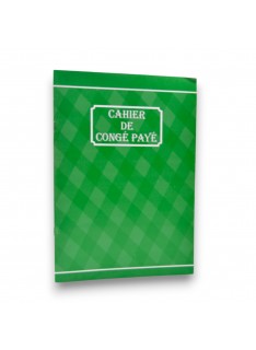 CAHIER DE CONGE PAYE RIBAT - 1