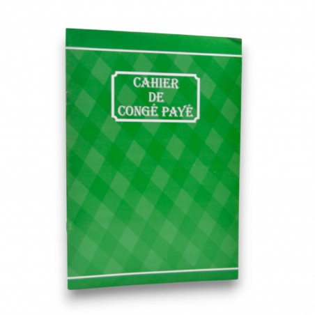 CAHIER DE CONGE PAYE RIBAT - 1