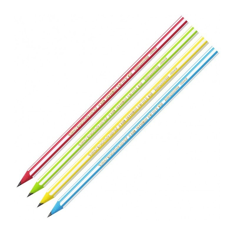 CRAYON NOIR HB N°2 STRIPES BIC - 1