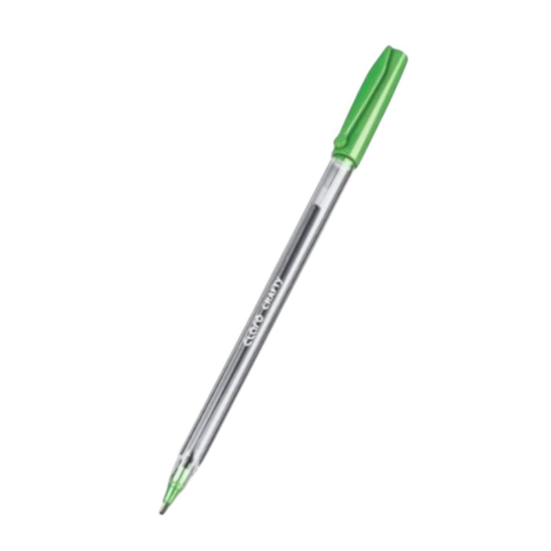 STYLO A BILLE CLARO CRAFTY VERT PAQUET DE 10 - 1