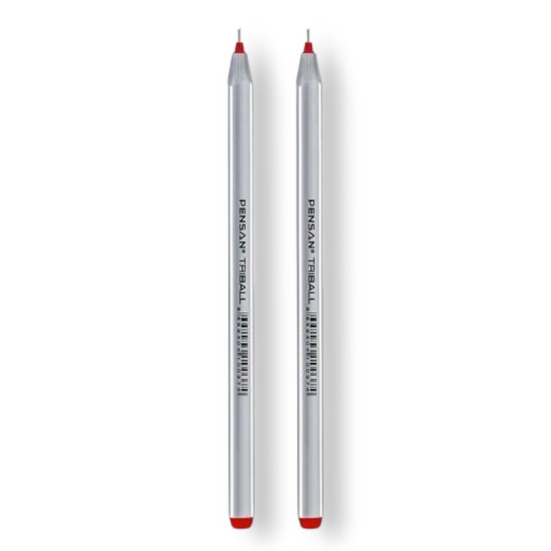 STYLO A BILLE PENSAN TRIBALL ROUGE - 1