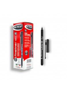 PAQUET DE 12 STYLOS FINELINER HI-TEXT NOIR - 1