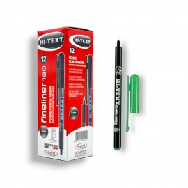 PAQUET DE 12 STYLOS FINELINER HI-TEXT VERT - 1