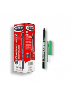 PAQUET DE 12 STYLOS FINELINER HI-TEXT VERT - 1