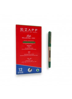 PAQUET DE 12 STYLOS A ENCRE POINTE METAL ZAPP VERT - 1