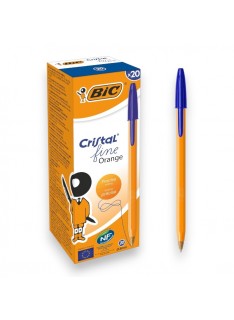 PAQUET DE 20 STYLOS A BILLE BIC FINE BLEU - 1