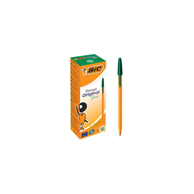 PAQUET DE 20 STYLOS A BILLE BIC FINE VERT - 1