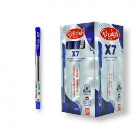 PAQUET DE 50 STYLOS A BILLE KRISH BLEU - 1