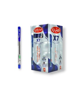 PAQUET DE 50 STYLOS A BILLE KRISH BLEU - 1
