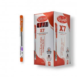 PAQUET DE 50 STYLOS A BILLE KRISH ORANGE - 1