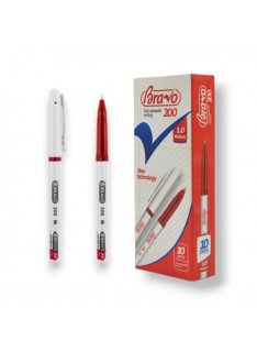 PAQUET DE 10 STYLOS GEL BRAVO ROUGE - 1