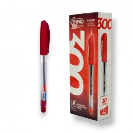 PAQUET DE 10 STYLOS GEL BRAVO 300 ROUGE - 1