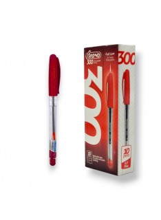 PAQUET DE 10 STYLOS GEL BRAVO 300 ROUGE - 1