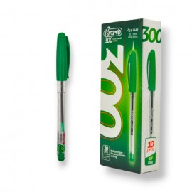 PAQUET DE 10 STYLOS GEL BRAVO VERT 300 - 1