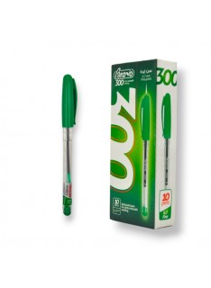 PAQUET DE 10 STYLOS GEL BRAVO VERT 300 - 1