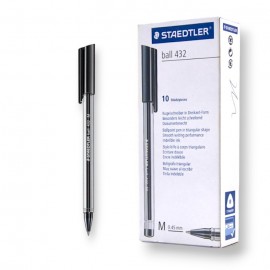 PAQUET DE 10 STYLOS A BILLE STAEDTLER NOIR - 1