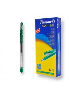 PAQUET DE 12 STYLOS GEL PELIKAN VERT - 1