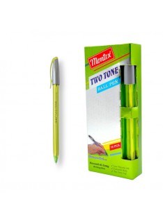 PAQUET DE 10 STYLOS A BILLE TWO TONE MONTEX PISTACHE - 1