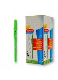 PAQUET DE 50 STYLOS A BILLE FIFTY REYNOLDS PISTACHE - 1