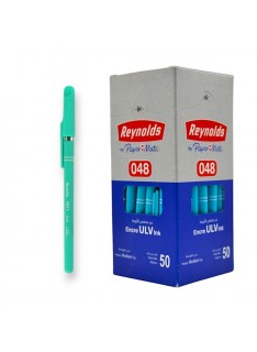 PAQUET DE 50 STYLOS A BILLE FIFTY REYNOLDS TURQUOISE - 1