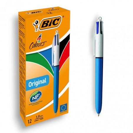 STYLO TIC TAC 4 COULEUR ORIGINAL BIC (COUL. DE BASE) - 1