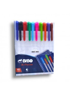 POCHETTE DE 10 STYLO A BILLE BIBO-XPEN - 1