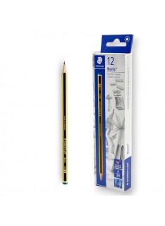 PAQUET DE 12 CRAYONS GRAPHITE NORIS STAEDTLER 2H N°4 - 1