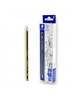 PAQUET DE 12 CRAYONS GRAPHITE NORIS STAEDTLER B N°1 - 1