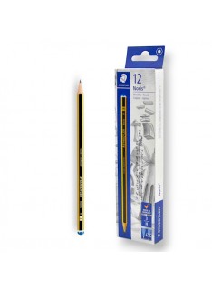 PAQUET DE 12 CRAYONS GRAPHITE NORIS STAEDTLER H N°3 - 1