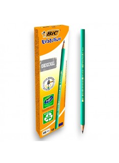 PAQUET DE 12 CRAYONS GRAPHITE BIC EVOLUTION ECOLUTIONS HB - 1