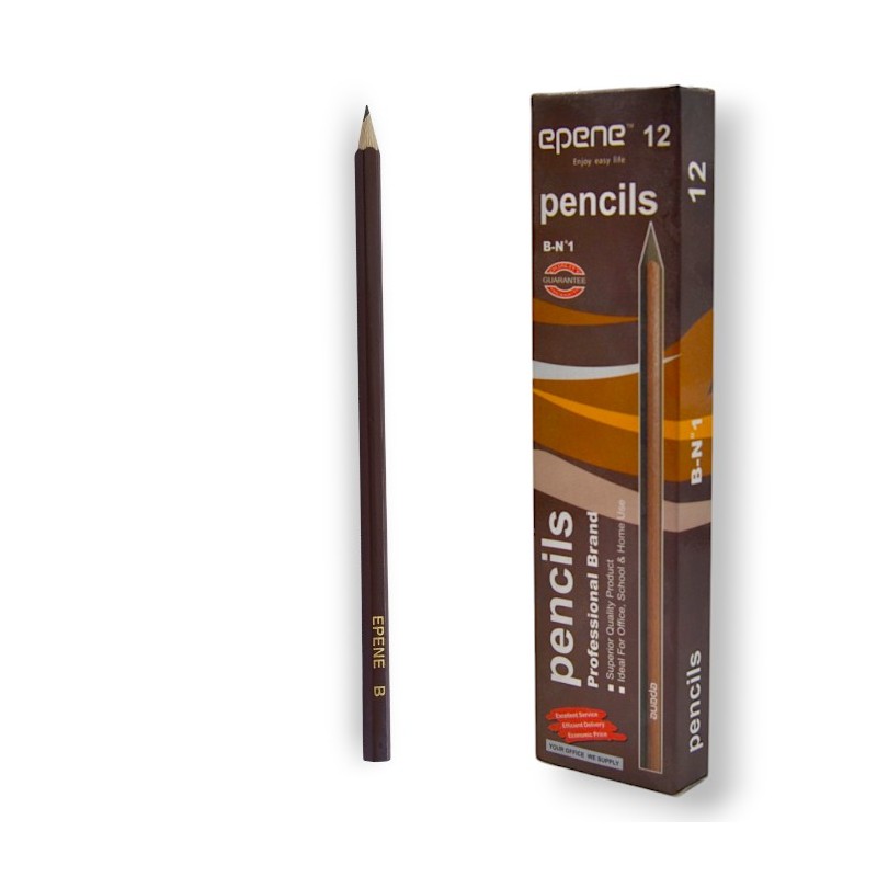 PAQUET DE 12 CRAYONS GRAPHITE EPENE N°1 - 1