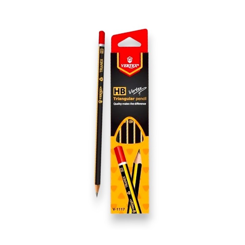 PAQUET DE 12 CRAYONS GRAPHITE VERTEX N°2 HB - 1 PAQUET DE 12 CRAYONS GRAPHITE VERTEX N°2 HB - 1