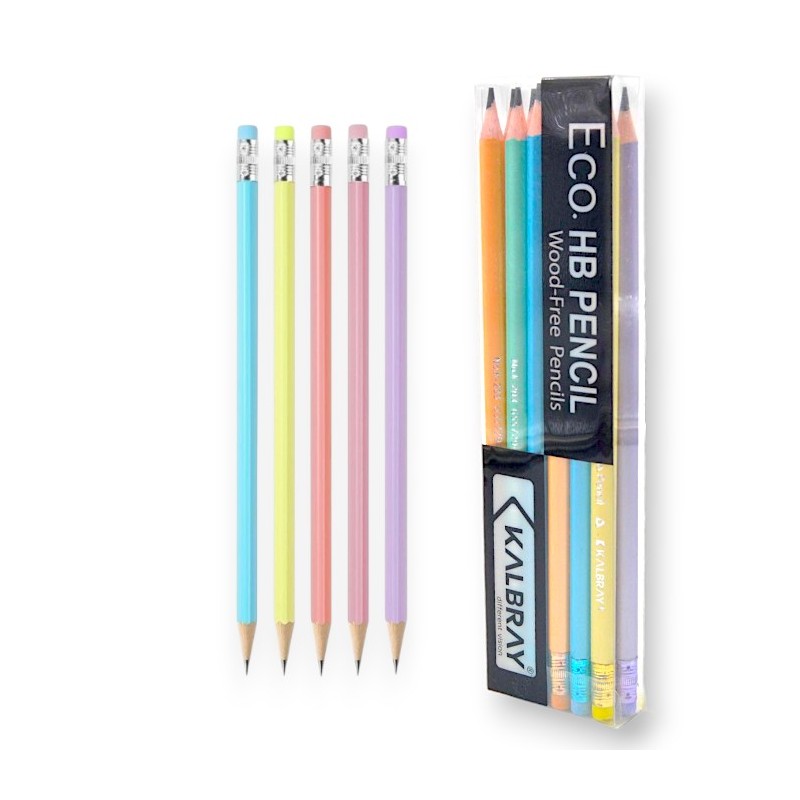 PAQUET DE 12 CRAYONS GRAPHITE KALBRAY HB PEARLY - 1