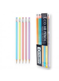 PAQUET DE 12 CRAYONS GRAPHITE KALBRAY HB PEARLY - 1