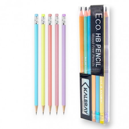 PAQUET DE 12 CRAYONS GRAPHITE KALBRAY HB PEARLY - 1