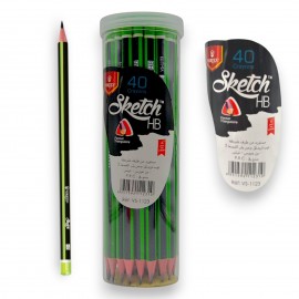 PRESENTOIRE DE 40 CRAYONS GRAPHITE VERTEX HB SKETCH - 1