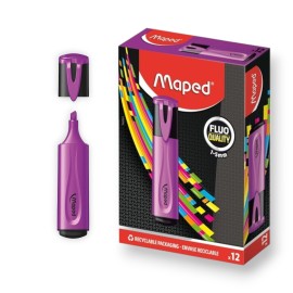 PAQUET DE 12 SURLIGNEURS FLUO MAPED VIOLET - 1